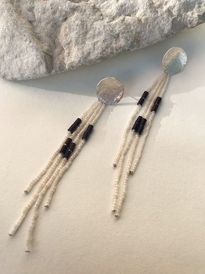 LONG EARRINGS ROOTS N2 - 925 SILVER
