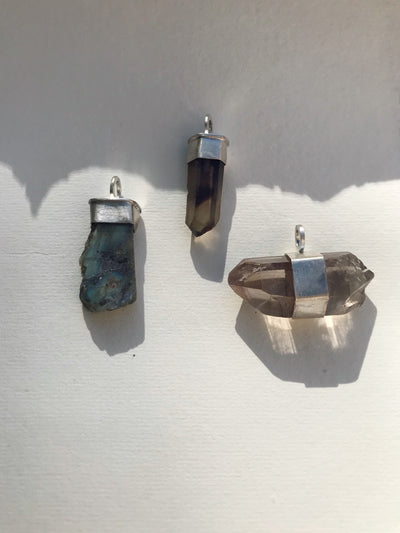PENDANT LABRADORITE SET IN 925 SILVER