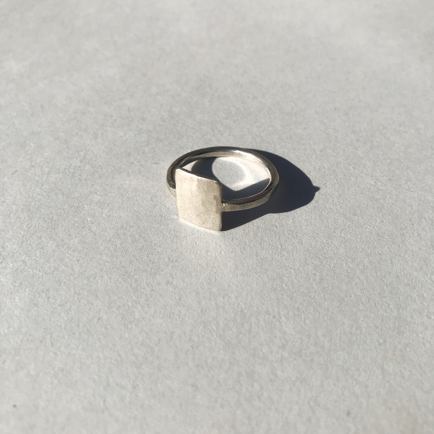 LITTLE SQUARE RING - 925 SILVER
