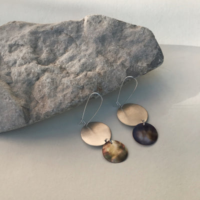 LUNA EARRINGS - 925 RECYCLED SILVER AND SHELL