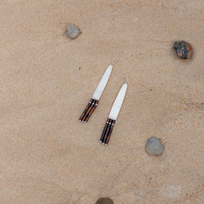 LONG EARRINGS ROOTS N1 - 925 RECYCLED SILVER